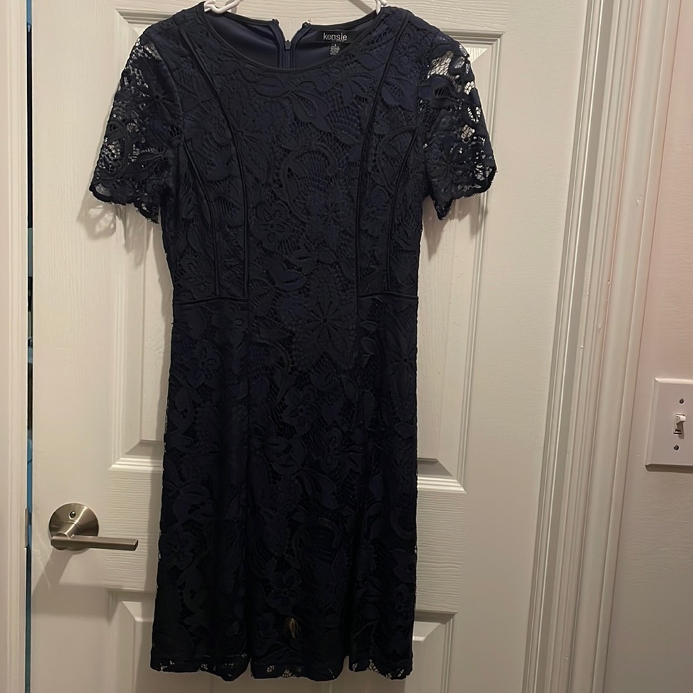 Kensie Navy Floral Dress